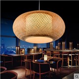 东南亚新中式竹编吊灯竹艺灯笼宜家现代卧室餐厅茶楼创意灯具灯饰