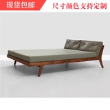 北欧宜家实木床1.8米橡木床1.5m简约现代双人床成人床橡木大床
