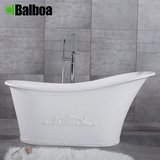特价 1.5米精工人造石浴缸 独立式浴缸 人造石雕花浴缸 9968