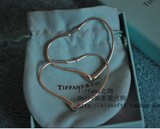 蒂芙尼 蒂凡尼 美国正品代购 Tiffany Open Heart 中号银耳钉