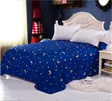 包邮素色纯色波点星星卡通可爱深色单件床单双人学生宿舍床单单品
