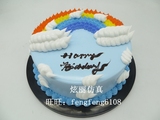 炫丽仿真蛋糕模型 仿真生日水果塑胶蛋糕模型裱花蛋糕模型BH-307