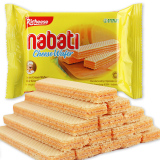 印尼丽芝士纳宝帝奶酪芝士威化饼干58g进口夹心饼干零食品nabati