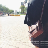 韩版ulzzang东大门学院复古 百搭做旧小斜挎包单肩包包女