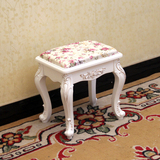 新款古典欧式田园简约现代梳妆桌凳子换鞋凳时尚软包实木凳特价