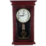 天王星挂钟 中式实木挂钟 挂钟客厅静音摆钟艺术钟壁钟古典时钟表