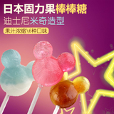 日本进口固力果glico迪士尼米奇头棒棒糖进口有机糖 宝宝零食