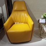 简约现代沙发椅休闲单椅实木个性椅子设计师椅子实木沙发单椅创意