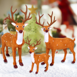 千奇坊圣诞鹿麋鹿 圣诞节馴鹿 圣诞节摆设鹿 梅花鹿 圣诞鹿梅花鹿