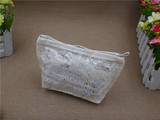 清仓 PVC双层防水镂空半透明 收纳化妆包 洗漱包