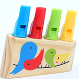 彩虹排笛 儿童笛子口哨玩具 宝宝音乐吹奏益智 木制塑料