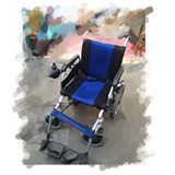 上海吉芮电动轮椅车JRWD303代步车 轻便折叠