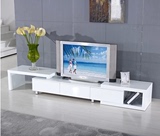 特价现代简约可伸缩加长黑色白色电视柜茶几组合客厅多功能柜壁柜