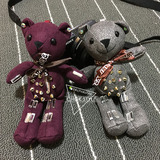 新款韩国手工泰迪熊包包挂件钥匙扣女士挂饰毛绒公仔可爱小熊挂件