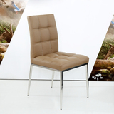 大师设计经典异形不锈钢软包椅子简约现代真皮座椅餐厅用餐椅包邮