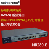 磊科NR289-E 8WAN+2LAN口上网行为管理PPPOE认证企业级路由器