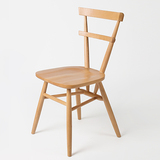 北欧全实木餐椅美式乡村时尚餐椅榉木实木彩色餐椅现代简约餐椅