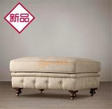 新品欧米雅家居欧式大师设计经济型沙发搁脚卧室床尾装饰换鞋凳子
