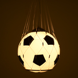 酒吧简约创意足球吊灯现代儿童房灯儿童灯小孩卧室灯包邮篮球吊灯