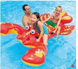 大龙虾动物造型坐骑 成人儿童戏水玩具 充气水上坐骑 包邮送礼物