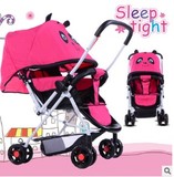 2016春款推车婴儿车母婴用品新款童车可坐可躺婴儿车熊猫图案推车