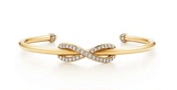 美国正品代购Tiffany Infinity Cuff18k黄金钻石无限手镯