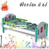 幼儿园高档儿童专用木头床婴儿宝宝小床单人午睡床木制小孩床