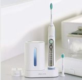 飞利浦声波牙刷HX6972高效充电式电动牙刷带消毒器正品特价