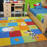 动物卡通手工地毯客厅沙发儿童卧室书房防滑垫进口腈纶可来图定制