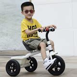 东方宝贝 新款儿童三轮车脚踏车3-5宝宝童车小孩自行车充气轮带斗