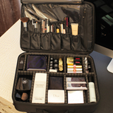 收纳隔板大号专业化妆包箱黑色大容量化妆师跟妆手提式可背包