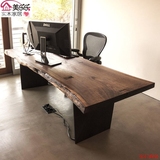 书柜组合特价美式乡村转角电脑桌书桌实木台式办公桌写字台桌子