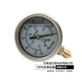 YNZ-60真空耐震压力表 正负压力表 真空泵压力表-0.1-0mpa G1/4