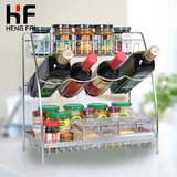 HF 304不锈钢调料架子厨具用品壁挂储物收纳三层调味料厨房置物架