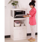 厨房实木微波炉烤箱收纳柜 带抽带门储物柜现代简约碗柜餐边柜