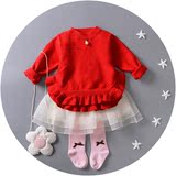 童装毛衣2016春装新品韩版女童小宝宝1-2-3-4岁公主打底衫针织衫