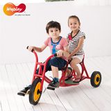 台湾WEPLAY原装正品感统训练器材儿童双人脚踏车三轮车铁质自行车