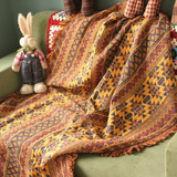 外贸印第安风格 民族 全棉线毯沙发扶手巾 坐毯 地毯 靠背巾