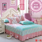 春夏韩式卡通全棉床裙单件床罩1.2米1.5m1.8米纯棉单人床儿童床单