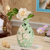 陶瓷花瓶摆件客厅工艺品茶几创意现代简约欧式镂空餐桌新房装饰品