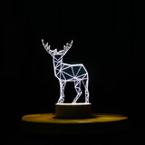 实木底座亚克力板LED夜灯——创意设计感礼物