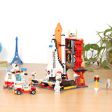 男孩子儿童玩具启蒙拼装积木航天飞机发射中心场景6-7-8-9-10岁11