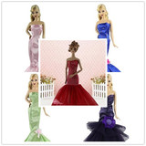 2015新款芭比娃娃barbie6分娃娃衣服服装丽芙可儿全包围公主裙