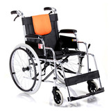 鱼跃轮椅H062铝合金老人轻便轮椅折叠手动轮椅车免充气