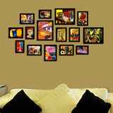 抽象派风格照片墙客厅组合创意相框墙卧室相片墙真玻璃镜面装饰画