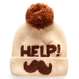 儿童针织帽 2015童装宝宝加绒加厚毛线帽子 男女童保暖套头帽冬装