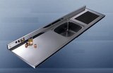 无锡厂家直销201/304不锈钢 橱柜 台面板材 厨房灶台支持定制成品