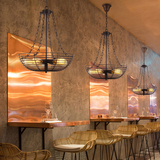 美式复古loft铁艺吊灯创意餐厅咖啡厅酒吧走廊过道饭馆艺术多头灯