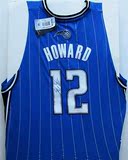代购NBA签名篮球服 德怀特霍华德亲笔签名奥兰多魔术队12球衣蓝色