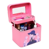 韩国新款折叠化妆包手提化妆箱大容量专业护肤品收纳包可爱 包邮